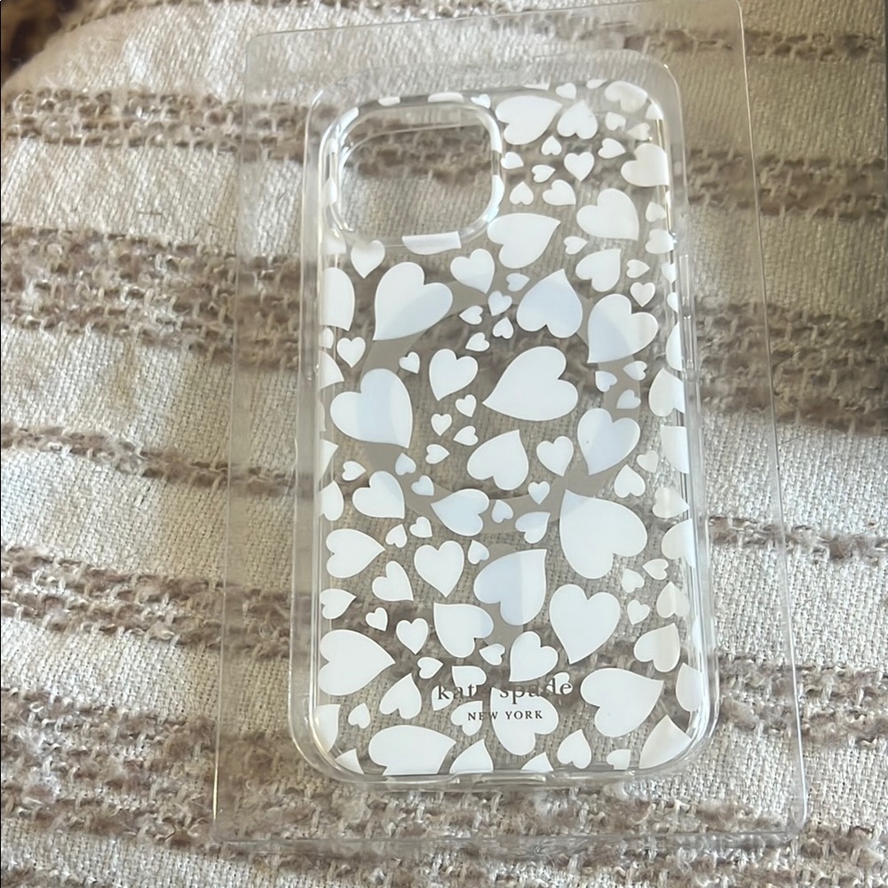 kate spade White Heart Phone Case